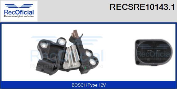 RECOFICIAL RECSRE10143.1 - Régulateur d'alternateur cwaw.fr