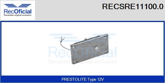 RECOFICIAL RECSRE11100.0 - Régulateur d'alternateur cwaw.fr