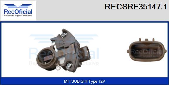 RECOFICIAL RECSRE35147.1 - Régulateur d'alternateur cwaw.fr