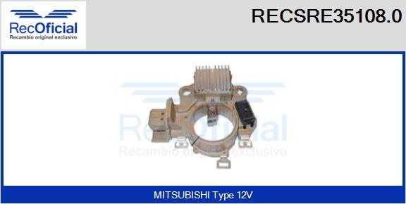 RECOFICIAL RECSRE35108.0 - Régulateur d'alternateur cwaw.fr