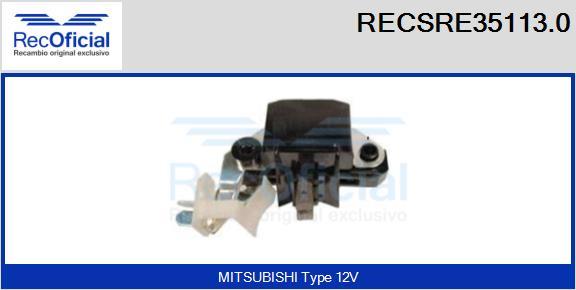 RECOFICIAL RECSRE35113.0 - Régulateur d'alternateur cwaw.fr