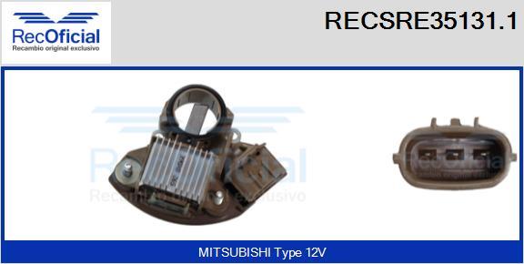 RECOFICIAL RECSRE35131.1 - Régulateur d'alternateur cwaw.fr