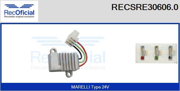 RECOFICIAL RECSRE30606.0 - Régulateur d'alternateur cwaw.fr