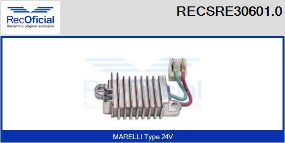 RECOFICIAL RECSRE30601.0 - Régulateur d'alternateur cwaw.fr