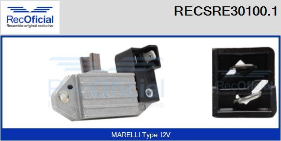 RECOFICIAL RECSRE30100.1 - Régulateur d'alternateur cwaw.fr