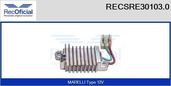 RECOFICIAL RECSRE30103.0 - Régulateur d'alternateur cwaw.fr