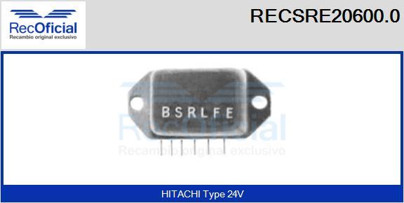 RECOFICIAL RECSRE20600.0 - Régulateur d'alternateur cwaw.fr