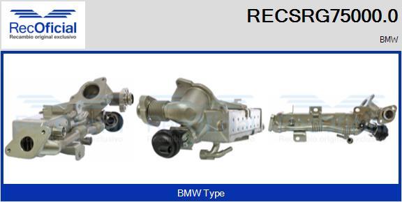 RECOFICIAL RECSRG75000.0 - Radiateur, réaspiration des gaz d'échappement cwaw.fr