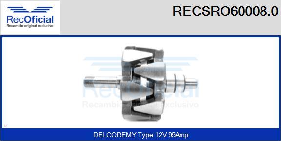 RECOFICIAL RECSRO60008.0 - Rotor, alternateur cwaw.fr