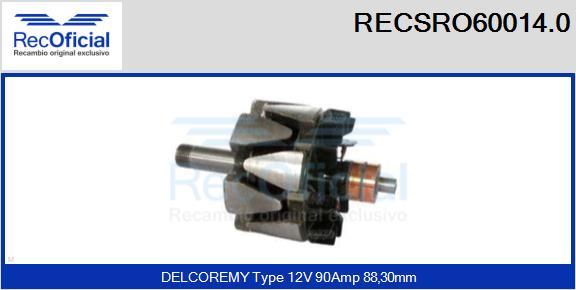 RECOFICIAL RECSRO60014.0 - Rotor, alternateur cwaw.fr