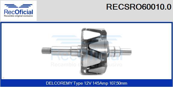 RECOFICIAL RECSRO60010.0 - Rotor, alternateur cwaw.fr