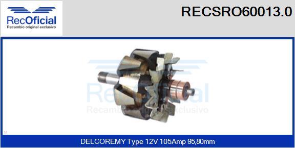 RECOFICIAL RECSRO60013.0 - Rotor, alternateur cwaw.fr