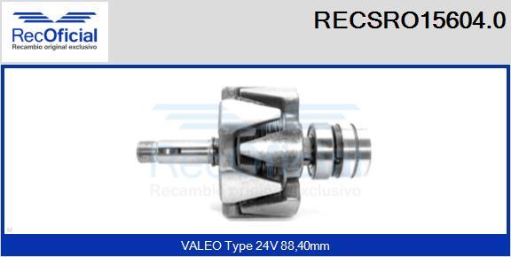 RECOFICIAL RECSRO15604.0 - Rotor, alternateur cwaw.fr