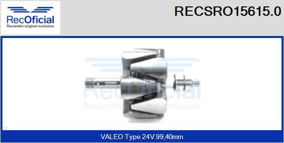 RECOFICIAL RECSRO15615.0 - Rotor, alternateur cwaw.fr