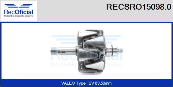 RECOFICIAL RECSRO15098.0 - Rotor, alternateur cwaw.fr