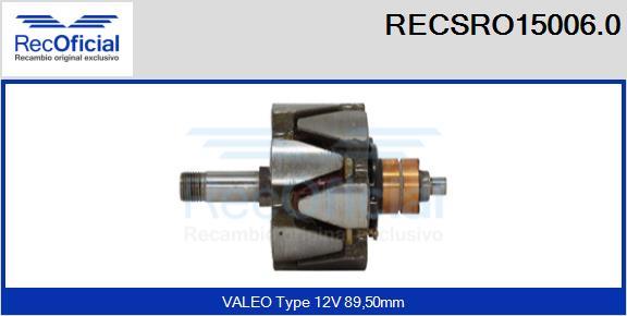 RECOFICIAL RECSRO15006.0 - Rotor, alternateur cwaw.fr