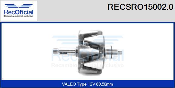 RECOFICIAL RECSRO15002.0 - Rotor, alternateur cwaw.fr