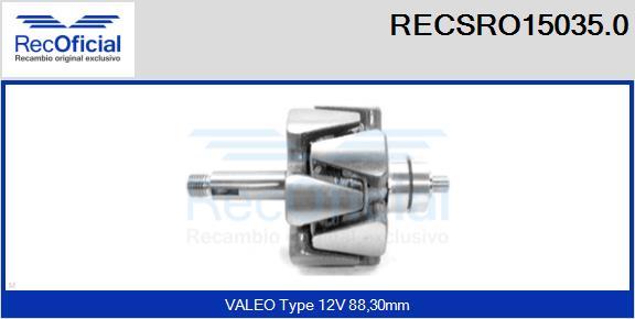 RECOFICIAL RECSRO15035.0 - Rotor, alternateur cwaw.fr