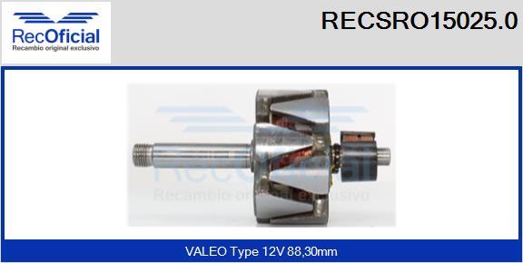 RECOFICIAL RECSRO15025.0 - Rotor, alternateur cwaw.fr