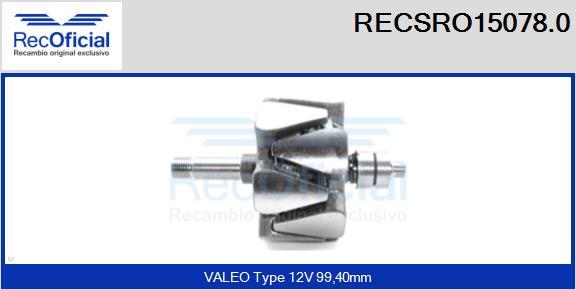 RECOFICIAL RECSRO15078.0 - Rotor, alternateur cwaw.fr