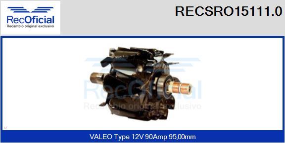 RECOFICIAL RECSRO15111.0 - Rotor, alternateur cwaw.fr