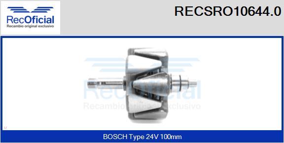 RECOFICIAL RECSRO10644.0 - Rotor, alternateur cwaw.fr