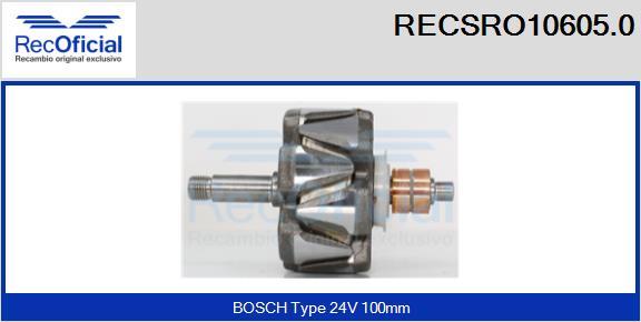 RECOFICIAL RECSRO10605.0 - Rotor, alternateur cwaw.fr