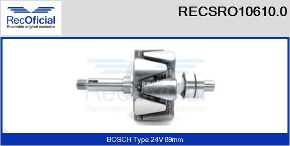 RECOFICIAL RECSRO10610.0 - Rotor, alternateur cwaw.fr