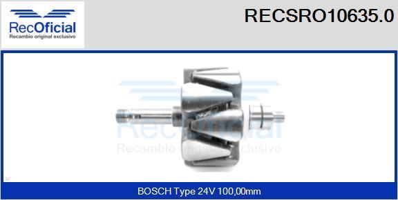 RECOFICIAL RECSRO10635.0 - Rotor, alternateur cwaw.fr