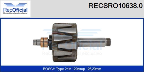 RECOFICIAL RECSRO10638.0 - Rotor, alternateur cwaw.fr