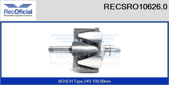 RECOFICIAL RECSRO10626.0 - Rotor, alternateur cwaw.fr