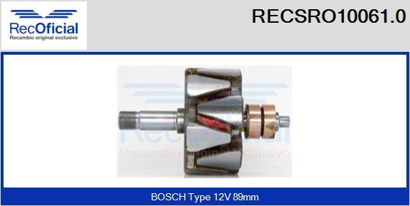 RECOFICIAL RECSRO10061.0 - Rotor, alternateur cwaw.fr