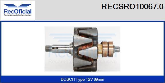 RECOFICIAL RECSRO10067.0 - Rotor, alternateur cwaw.fr