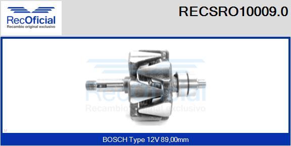 RECOFICIAL RECSRO10009.0 - Rotor, alternateur cwaw.fr