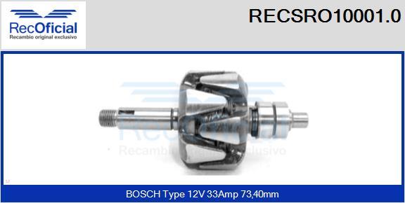 RECOFICIAL RECSRO10001.0 - Rotor, alternateur cwaw.fr