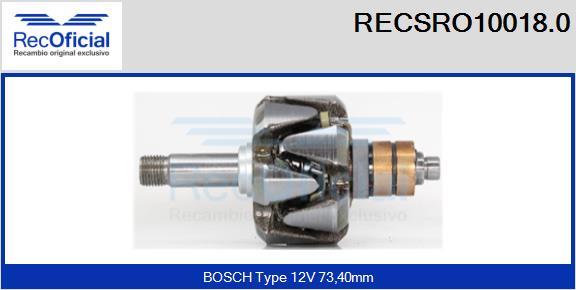 RECOFICIAL RECSRO10018.0 - Rotor, alternateur cwaw.fr