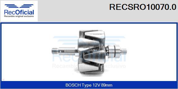 RECOFICIAL RECSRO10070.0 - Rotor, alternateur cwaw.fr