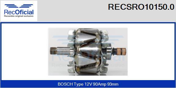 RECOFICIAL RECSRO10150.0 - Rotor, alternateur cwaw.fr