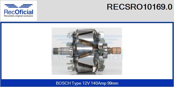 RECOFICIAL RECSRO10169.0 - Rotor, alternateur cwaw.fr