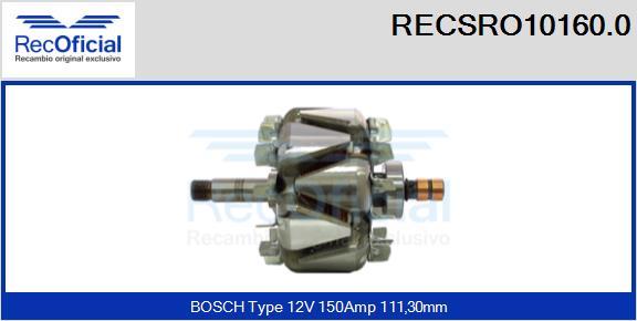 RECOFICIAL RECSRO10160.0 - Rotor, alternateur cwaw.fr