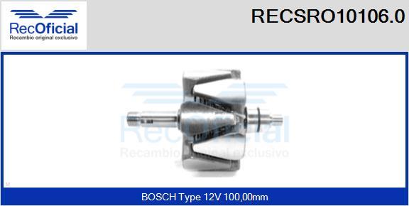 RECOFICIAL RECSRO10106.0 - Rotor, alternateur cwaw.fr