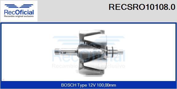 RECOFICIAL RECSRO10108.0 - Rotor, alternateur cwaw.fr