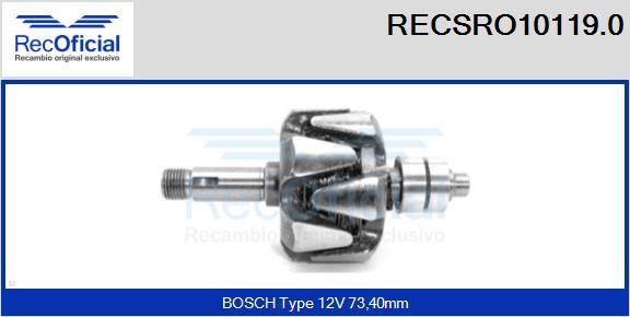 RECOFICIAL RECSRO10119.0 - Rotor, alternateur cwaw.fr