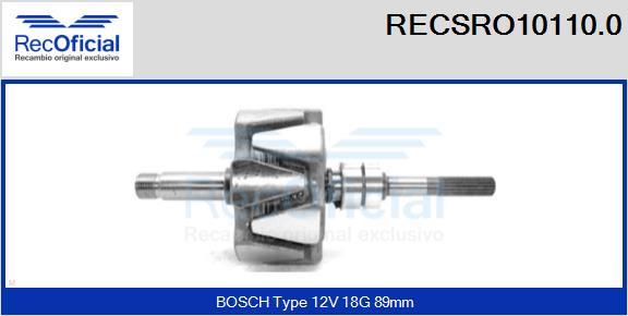 RECOFICIAL RECSRO10110.0 - Rotor, alternateur cwaw.fr