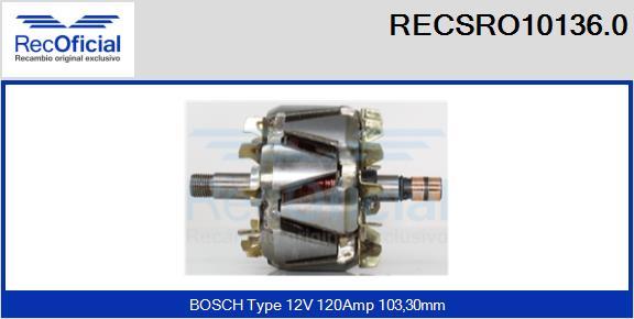 RECOFICIAL RECSRO10136.0 - Rotor, alternateur cwaw.fr