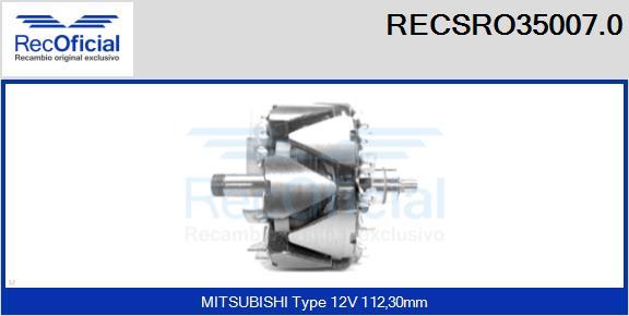 RECOFICIAL RECSRO35007.0 - Rotor, alternateur cwaw.fr