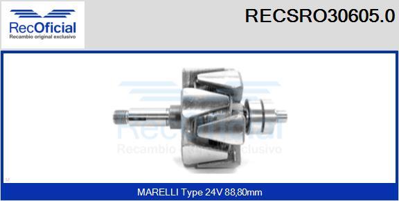 RECOFICIAL RECSRO30605.0 - Rotor, alternateur cwaw.fr