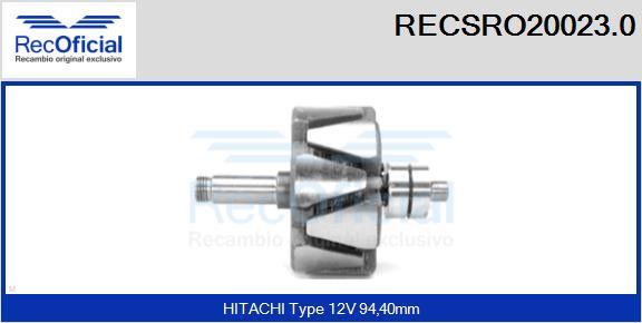 RECOFICIAL RECSRO20023.0 - Rotor, alternateur cwaw.fr