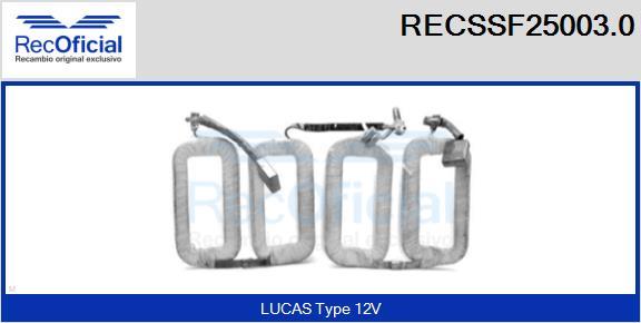 RECOFICIAL RECSSF25003.0 - Inducteur, démarreur cwaw.fr