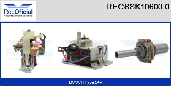 RECOFICIAL RECSSK10600.0 - Kit de réparation, démarreur cwaw.fr